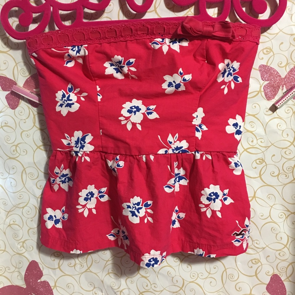 Hollister strapless top